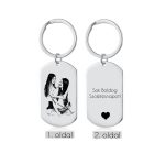 Egyedi sok boldog születésnapot kulcstartó - nemesacél