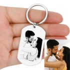 Egyedi boldog névnapot kulcstartó - nemesacél