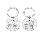 Páros kulcstartó - nemesacél