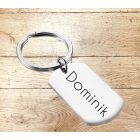 Neves kulcstartó - nemesacél