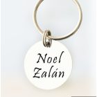 Neves kulcstartó - nemesacél