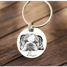 Fényképes kulcstartó - nemesacél