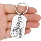 Apás kulcstartó - nemesacél