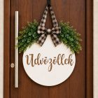 Egyedi feliratos ajtódísz- gravirozott kopogtató