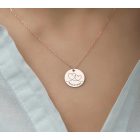 Egyedi anya lánya nyaklánc - nemesacél - rosegold színben