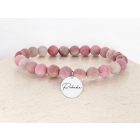 Egyedi Rodokrozit ásvány karkötő