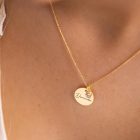 Egyedi gravírozott születésköves nemesacél nyaklánc