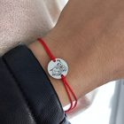 Egyedi fényképes gravírozott zsinór karkötő