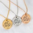 A mi történetünk egyedi nemesacél gravírozható nyaklánc