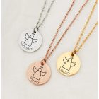 Egyedi Őrzőangyal Nemesacél Nyaklánc