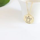 Egyedi Őrzőangyal Nemesacél Nyaklánc