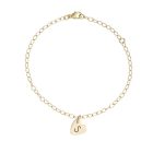 Nemesacél Szív Karkötő Egyedi Betűvel