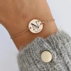 Egyedi Névvirág Nemesacél karkötő