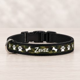 Egyedi kutyanyakörv - terepmintás