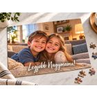 Egyedi fényképes puzzle szöveggel - A5