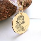 Egyedi születésnapi ajándék nőknek anyáknak nagymamáknak lányoknak barátnőknek, egyedi fényképes nemesacél nyaklánc ajándék szülinapra