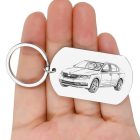 Egyedi skoda kulcstartó