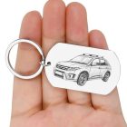Egyedi suzuki kulcstartó - nemesacél